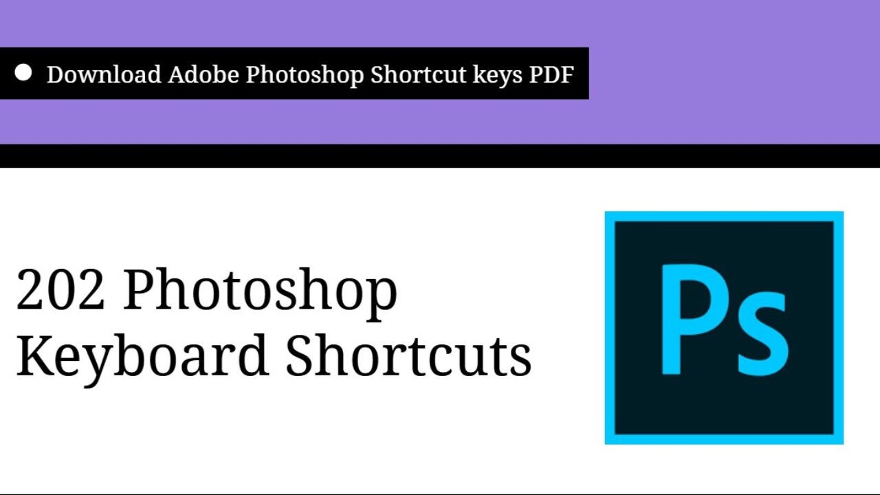shortcuts for mac photoshop cs6